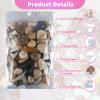100 Pack Holographic Bag with Front Window Resealable Bags for Small Business Candy Bags Sealable Mylar Bags for Food Storage with 100 Color Labels(5.1 X 8.2 Inch) view 4