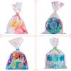 HRX Package 100pcs Small Iridescent Cellophane Treat Bags with Ties, 4x6 inch Holographic Plastic Goody Bags for Candy, Cake Pops, Favors view 4