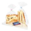 100PCS Cellophane Bags 11x14 inches, Clear Treat Bags with 4 Twist Ties, Plastic Cello Bags - 1.4 mils Thick OPP Rice Crispy Bags for Gift Goodie Favor Candy Cake Pop Birthday Party Cookies (11 x 14) view 1