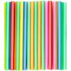 50 Pcs Jumbo Smoothie Straws,Disposable Plastic Colorful Boba Straws. view 1