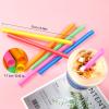 50 Pcs Jumbo Smoothie Straws,Disposable Plastic Colorful Boba Straws. view 2