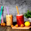 50 Pcs Jumbo Smoothie Straws,Disposable Plastic Colorful Boba Straws. view 4