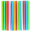 50 PCS Jumbo Smoothie Straws, Colorful Disposable Plastic Milkshake Straw (0.43" Diameter and 8.2" long) view 1
