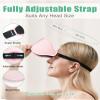BeeVines 2 Pack 3D Contoured Sleep Mask Sleeping Eye Masks for Lash Extensions, Night Molded Mask with Adjustable Strap, 100% Block Light Eye Shade Cover for Traveling Yoga Nap view 4