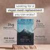 Form Peakblend - Vegan Meal Replacement Shake | High protein & fibre | 26 vitamins & minerals | meal replacement powder with no artificial sweeteners |13 servings - 1.3kg (Chocolate Peanut) view 3