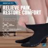 Doctor's Select Diabetic Socks for Men & Women - 4 Pair, Black & White, Non-Slip, Medium Size (Men's 5-9, Women's 6-10) view 2