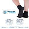Doctor's Select Diabetic Socks for Men & Women - 4 Pair, Black & White, Non-Slip, Medium Size (Men's 5-9, Women's 6-10) view 3