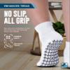 Doctor's Select Diabetic Socks for Men & Women - 4 Pair, Black & White, Non-Slip, Medium Size (Men's 5-9, Women's 6-10) view 4