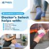 Doctor's Select Ankle Diabetic Socks for Women and Men - 4 Pairs | Light Blue,Blue,Purple,Pink | Moisture Wicking Neuropathy Socks Size 6-9 | 9-12 view 4