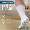 Doctor's Select Diabetic Socks for Women and Men - 4 Pairs Non Binding Socks for Women | Non Slip Mens view 3
