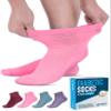 Doctor's Select Diabetic Socks for Men and Women - 4 Pairs Ankle Socks | Pink, Green, Red, Purple | Size 9-11 view 1