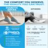 Doctor's Select Diabetic Socks for Men and Women - 4 Pairs Ankle Socks | Pink, Green, Red, Purple | Size 9-11 view 3