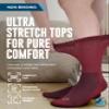 Doctor's Select Diabetic Socks for Women and Men - 4 Pairs Non Binding Socks | Diabetic Women view 3