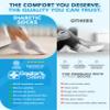Doctor's Select Diabetic Socks for Men and Women - 4 Pairs | White | Ankle Socks for Swollen Ankles and Feet 9-12 view 3