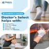 Doctor's Select Diabetic Socks for Men and Women - 4 Pairs | White | Ankle Socks for Swollen Ankles and Feet 9-12 view 4