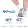 Doctor's Select Diabetic Socks with Grips for Women and Men - 4 Pair | White | Neuropathy Socks | Non Slip | Ankle Socks | Size 9-12 view 3