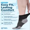 Doctor's Select Diabetic Socks for Men and Women - 4 Pairs | Ankle Diabetic Neuropathy for Men | 9-12 | Edema Socks | Loose view 2