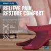 Doctor's Select Diabetic Socks with Grips - 4 Pair Assortment | Pink, Green, Red, Purple | Slipper Socks with Grippers | Grippy Socks for Men & Women Size 9-11 view 2