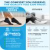 Doctor's Select Diabetic Socks for Men and Women - 4 Pairs | Black | Ankle Diabetic Neuropathy Socks for Men | 9-12 view 3