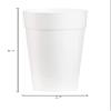 AMZ Empire 24 Oz Foam Cups With Lids, Insulated Foam Disposable White Coffee Cup With Cover Lid, Pack of 40 Sets For Hot or Cold Drink, 40/Case view 4