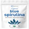 Organic Blue Spirulina Powder (Phycocyanin Extract), 60 Servings - No Fishy Smell, 100% Vegan Protein from Blue-Green Algae, Natural Luminous Food Coloring for Smoothies, Baking, Drinks & Cooking view 1