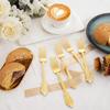 Ciaell 200PCS Gold Plastic Forks - Heavy Duty Plastic Forks - 7.48 Inch Heavyweight Gold Forks - Disposable Dessert Forks Perfect for Parties & Weddings & Dinners view 4
