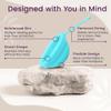 EcoBlossom Reusable Menstrual Disc with Removal String - The Most Reliable Medical Grade Silicone Period Discs - Comfortably use for 12 Hours (Cyan) view 4