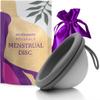 Ecoblossom Reusable Menstrual Disc - Menstrual Cup - Soft Period Disc for Women Designed with Flexible, Medical-Grade Silicone Period Cup (Black) view 1