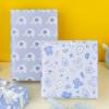 MAYPLUSS Blue Elephant Baby Shower Wrapping Paper - 17" X 120" Per Roll(3 Rolls) - Elegant Welcome Boy Elephant Theme Birthday Gift Wrap Sheet for Baby Shower, Celebration, Party, Newborn view 3