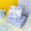 MAYPLUSS Blue Elephant Baby Shower Wrapping Paper - 17" X 120" Per Roll(3 Rolls) - Elegant Welcome Boy Elephant Theme Birthday Gift Wrap Sheet for Baby Shower, Celebration, Party, Newborn view 4
