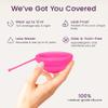 EcoBlossom Reusable Menstrual Disc with Removal String - The Most Reliable Medical Grade Silicone Period Discs - Comfortably use for 12 Hours (Pack of 2, Rose & Teal) view 2