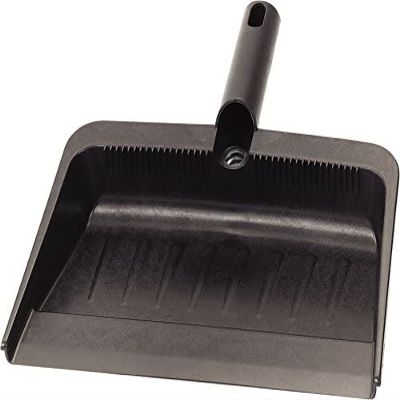 4 Set - 36143703 Flexible Plastic Dustpan, 12" Length, 12" Width, Black