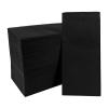 100 Pack Linen-Feel Black Napkins Disposable Guest Paper Napkins Hand Towels for Bathroom Soft Absorbent Paper Napkins Everyday Kitchen Dinner Cocktail Party Wedding view 1
