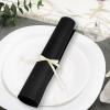 100 Pack Linen-Feel Black Napkins Disposable Guest Paper Napkins Hand Towels for Bathroom Soft Absorbent Paper Napkins Everyday Kitchen Dinner Cocktail Party Wedding view 3