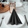 100 Pack Linen-Feel Black Napkins Disposable Guest Paper Napkins Hand Towels for Bathroom Soft Absorbent Paper Napkins Everyday Kitchen Dinner Cocktail Party Wedding view 4