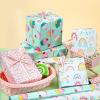 LeZakaa Mini Wrapping Paper Roll - Mini Roll - Cupcake/Rainbow/Colorful Stripe for Birthday, Party, Holiday, Baby Shower - 17 x 120 inches - 3 Rolls (42.5 sq.ft.ttl.) view 2