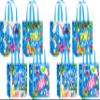 12Pcs Pool Party Favors Gift Bags Summer Beach Swimming Theme Non-Woven Gift Treat Bags with Handles for Summer Pool Party Supplies view 1