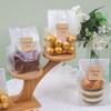 LOKQING Cellophane Treat Bags Cookie bags for Packaging Clear Gift Bag with Stickers for Cookies, Candy, Chocolates(Black Dot, 9x3.2inch) view 2