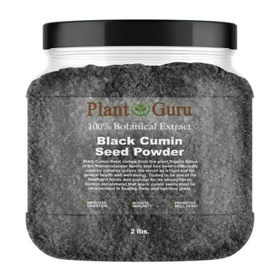 Black Cumin Seed Powder Ground 2 lbs. Jar - Nigella Sativa - Kalonji 100% Pure Natural Herb Spice.