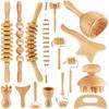16-in-1 Wood Therapy Massage Tools Set Maderoterapia Kit Therapy Tools for Body Sculpting Muscle Pain Relief Lymphatic Drainage Women Face Wood Roller Fascia Massage view 1