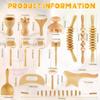 16-in-1 Wood Therapy Massage Tools Set Maderoterapia Kit Therapy Tools for Body Sculpting Muscle Pain Relief Lymphatic Drainage Women Face Wood Roller Fascia Massage view 2