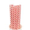 100pcs Foil Gold/Silver Disposable Drinking Paper Straws Rainbow For Birthday Wedding Deco Christmas Party Event Supplies (7) view 1