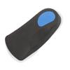 1pair Orthotic Insoles for Women Foot Support Pads for Plantar Arch Support Metatarsal Cushion Black view 2