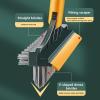 FUMANYI V-Shaped Floor Scrub Brush 2 In 1 Scrape & brush Push Broom Long Handle Magic Broom Brush Squeegee Tile Kitchen Cleaning Tools Bathroom Kitchen Wall Crevice Cleaning Brush view 3