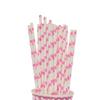 100pcs Foil Gold/Silver Disposable Drinking Paper Straws Rainbow For Birthday Wedding Deco Christmas Party Event Supplies (4) view 1