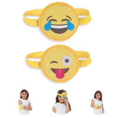 FOMI Kids Hot Cold Gel Ice Packs | 2 Pack | Multi-Use Fun Smiley Designed Wrap for Head, Eyes, Elbow, Wrist, Ankle, Knee | Pain Relief for Children Boo Boos, Fever, Sinus, Headache | Reusable Compress