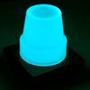 2 Pcs: 3/4" (19mm) Glow in The Dark Rubber Tips Ferrules for Walking Canes - Blue - by Lifeswonderful view 2
