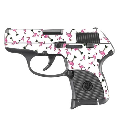 MightySkins Skin Compatible with Ruger LCP 380 - Cool Flamingo | Protective, Durable, and Unique Vinyl Decal wrap Cover | Easy to Apply, Remove, and Change Styles | Made in The USA