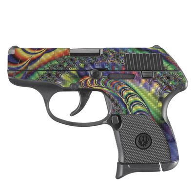 MightySkins Carbon Fiber Skin Compatible with Ruger LCP 380 - Acid | Protective, Durable, and Unique Vinyl Decal wrap Cover | Easy to Apply, Remove, and Change Styles | Made in The USA