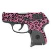 MightySkins Carbon Fiber Skin Compatible with Ruger LCP 380 - Pink Leopard | Protective, Durable, and Unique Vinyl Decal wrap Cover | Easy to Apply, Remove, and Change Styles | Made in The USA view 1